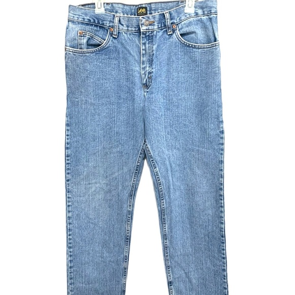 Lee Blue Relaxed Fit Jeans sz 35x34 - Picture 2 of 6